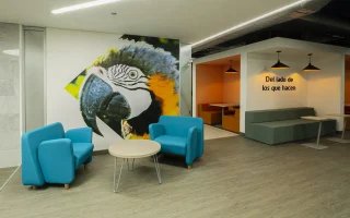 Mobiliario corporativo banco de occidente piso 8 zona lounge