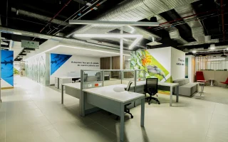 Mobiliario corporativo banco de occidente piso 8 zona trabajo