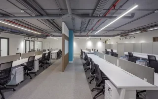 Mobiliario corporativo bibank area trabajo
