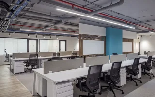 Mobiliario corporativo bibank estaciones modulares
