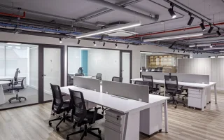 Mobiliario corporativo bibank estaciones trabajo