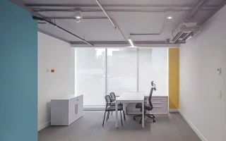 Mobiliario corporativo bibank sala privada