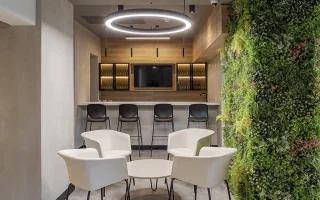 Mobiliario corporativo heineken cafeteria lounge